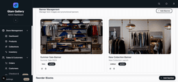 Admin dashboard