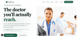 Public landing page